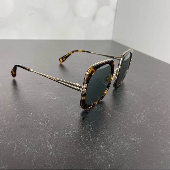 Marc Jacobs MJ1101/S 086QT Oversized Havana Metal Sunglasses Sz 53-24-145 - Picture 4 of 8
